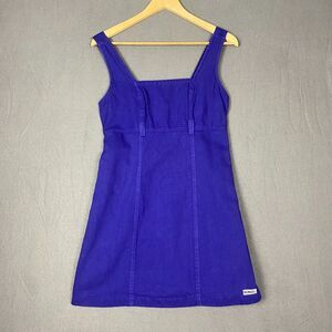 Bongo by Gene Montesano Tank Dress Women's 5 Vibrant Blue Denim A-Line Vintage